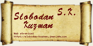 Slobodan Kuzman vizit kartica